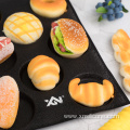 Non-stick perforated baguette silicone baking mould